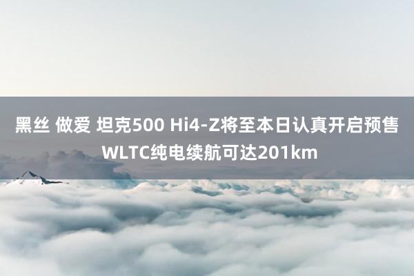 黑丝 做爱 坦克500 Hi4-Z将至本日认真开启预售 WLTC纯电续航可达201km