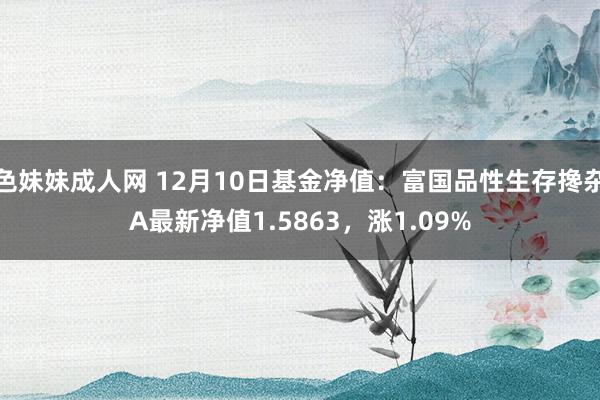 色妹妹成人网 12月10日基金净值：富国品性生存搀杂A最新净值1.5863，涨1.09%