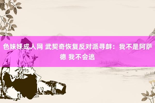 色妹妹成人网 武契奇恢复反对派寻衅：我不是阿萨德 我不会逃