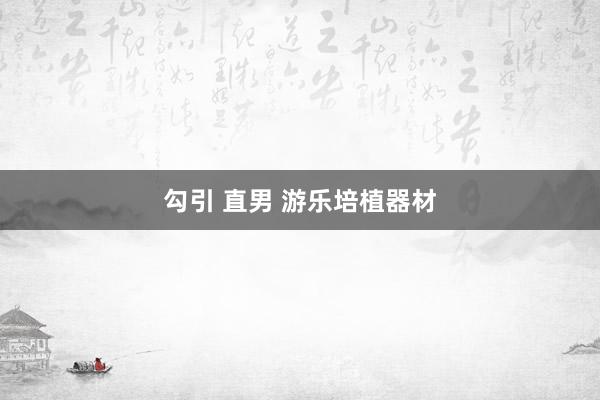 勾引 直男 游乐培植器材
