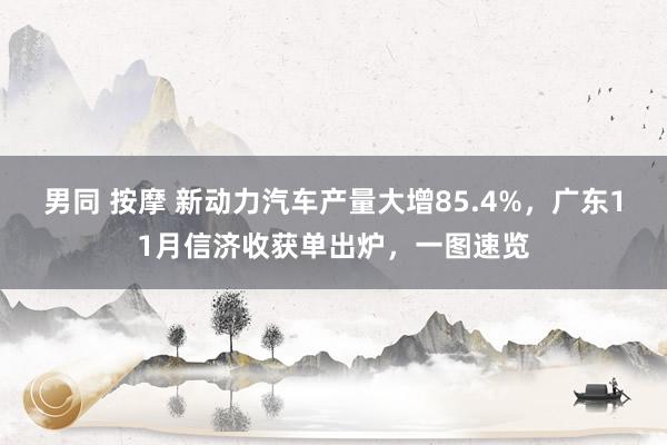 男同 按摩 新动力汽车产量大增85.4%，广东11月信济收获单出炉，一图速览