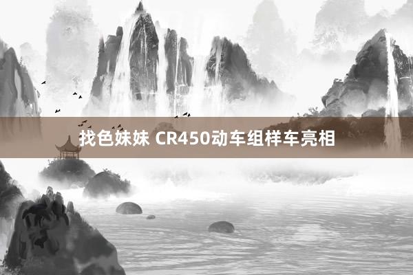 找色妹妹 CR450动车组样车亮相